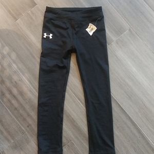 Under armour black girls pants